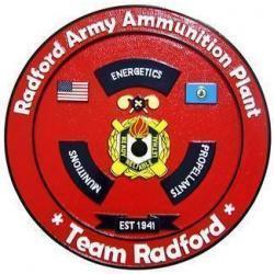 Radford Army Ammunition Plant Seal Plaque