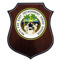NCTS Far East Detachment Diego Garcia Traditional Shield Typed Wall/Podium Plaque