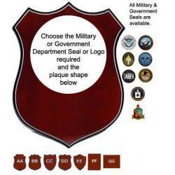 Military Service Department Plaque