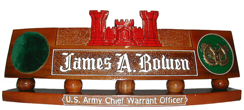 Us Army Engineer Desk Nameplate