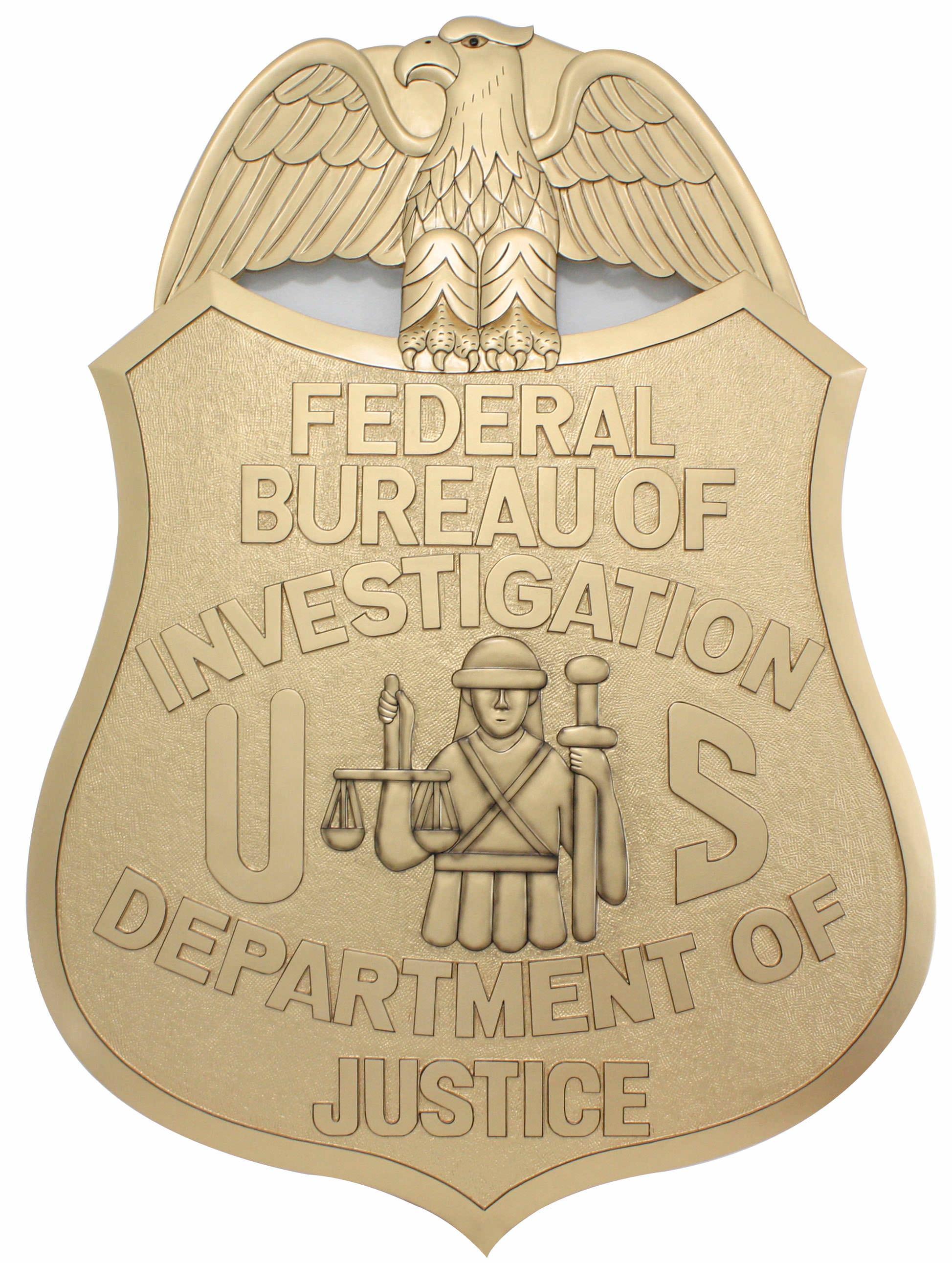 Fbi Special Agent Badge Plaque