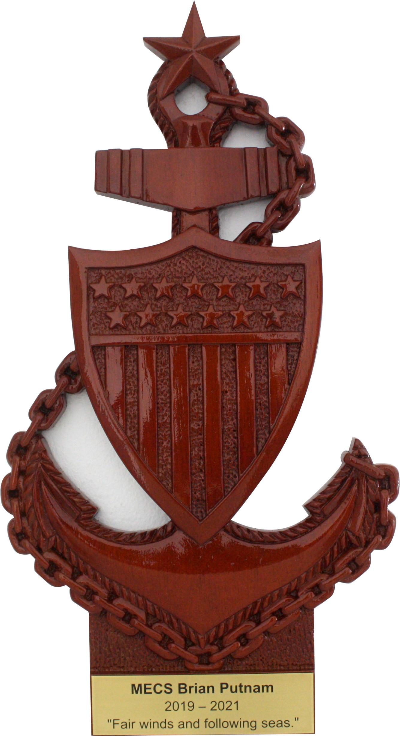Senior CPO Plaque US Coast Guard
