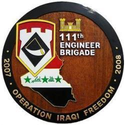 111th Engineer Brigade Seal Plaque