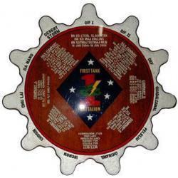 1st Tank Marine Corps Deployment Plaque 