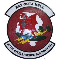 27th Intelligence Squadron Patch Plaque