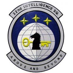 32nd Intelligence Squadron Seal Plaque 