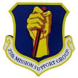 35th Squadron Mission Support Plaque
