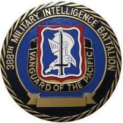 388th Military Intelligence Battalion Seal Plaque