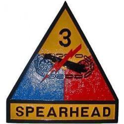 3rd Armored Division Spearhead Patch Plaque