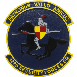 422d Security Force Squadron Plaque