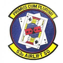 53rd Airlift Squadron Black Jack Emblem Plaque