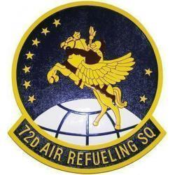 72D Air Refueling Squadron Seal Plaque 