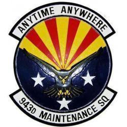 943d Maintenance Squadron Plaque 