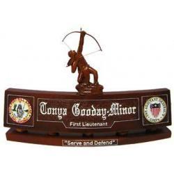 Adjutant General Archer Top Desk Nameplate