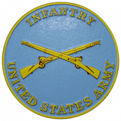 Army Insignia Infantry Seal Plaque