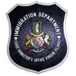 British Virgin Islands Immigration Department Plaque