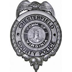 Chesterfield County Police Badge Plaque 