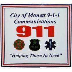 City of Monett Emergency Services Plaque