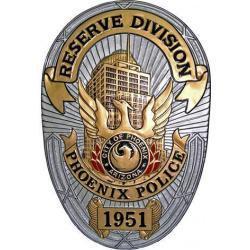 City of Phoenix Police Reserve Division Badge Plaque
