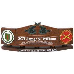 Cross Artillery Presentation Desk Nameplate