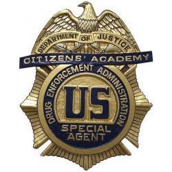DEA Citizens Academy Badge Plaque