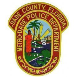 Dade County Police Patchl Plaque 