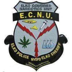 Elko PD Narcotics Badge Plaque