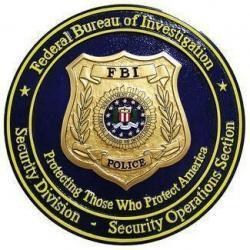 FBI Police Seal Plaque