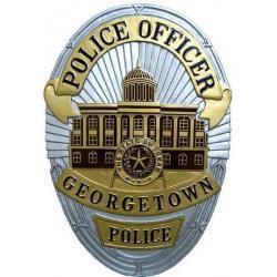 Georgetown Police Officer Badge Wood Plaque 