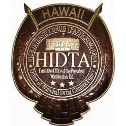 High Intensity Drug Trafficking Area Hawaii Seal Gold 