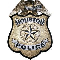 Houston Police Sergeant Badge Plaque
