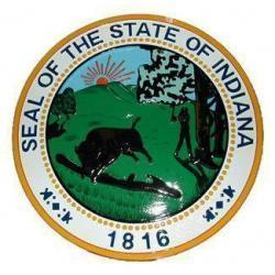 Indiana State Seal Plaque 