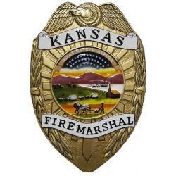 Kansas Fire Marshal Badge Plaque 