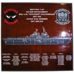 Marine Heavy Helicopter Squadron 466 Deployment Plaque 