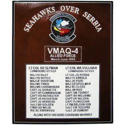 Marine Tactical Electronic Warfare Squadron 4 Deployment Plaque 