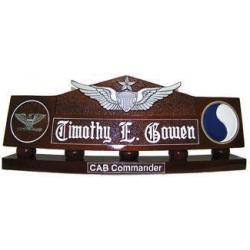 Master Aviation Desk Nameplate