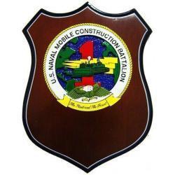 Naval Mobile Construction Battalion Seal Plaque