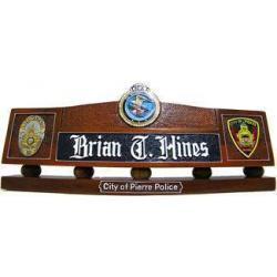 Police Badge Desk Nameplate 