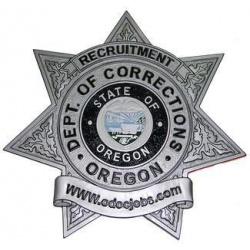 Recruitment Department of Corrections Badge Plaque