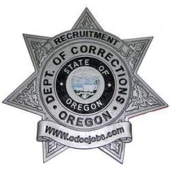 Recruitment Department of Corrections Badge Plaque 