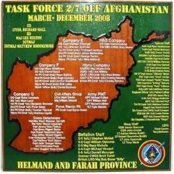 Task Force 27 OEF Marine Corps Deployment Plaque