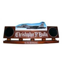 USAF Airplane in Flight Desk Name Plate 