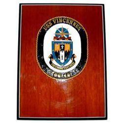 USS Vincennes Crest Plaque CG-49