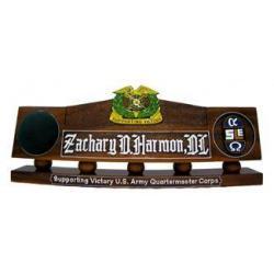 US Army Quartermaster Corps Desk Nameplate