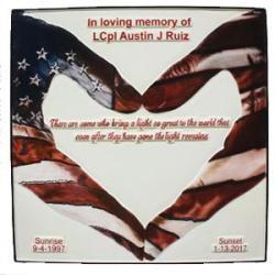 US Marine Memorial Plaque