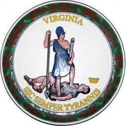 Virginia State Seal Plaque 