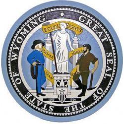 Wyoming State Seal Plaque 