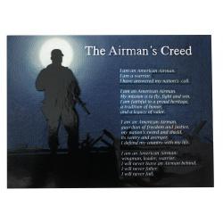 airmans creed plaque