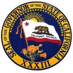 california governor seal plaque