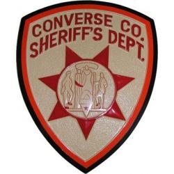 converse county sheriffs office patch plaque